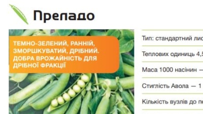 25133 Горох  Преладо F1 